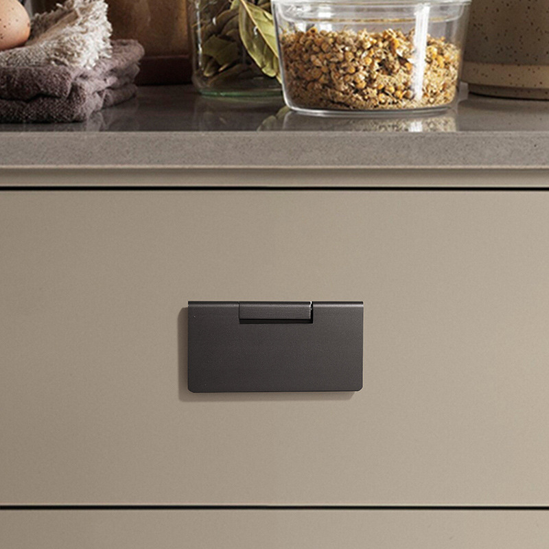 廠家直供櫃門抽屜櫃暗扣拉手隱形櫥櫃門把手明裝簡約免打孔平拉手