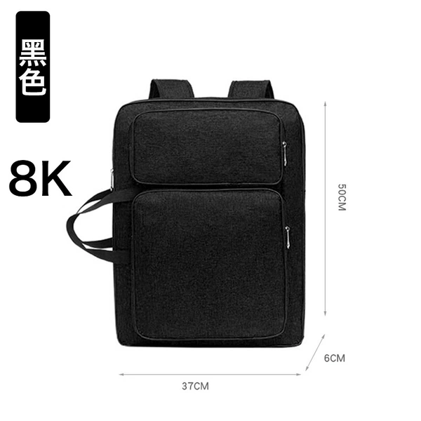 8K double back painting bag [black]