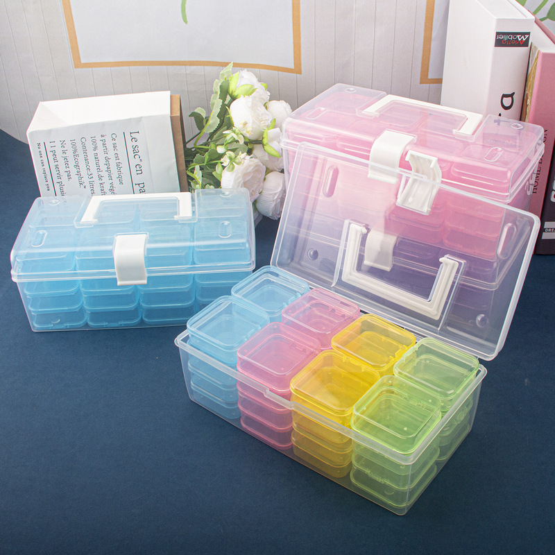 Factory Direct Sales Free Shipping Loose Bead Square Box Desktop Storage Box Transparent Drawer Small Miscellaneous Storage Box Factory Direct Sales Free Shipping Loose Bead Square Box Desktop Storage Box Transparent Drawer Small Miscellaneous Storage Box