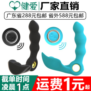 Night fun pea pods men's prostate electric double vibration egg nest posterior anus plug vibration massager sex toys