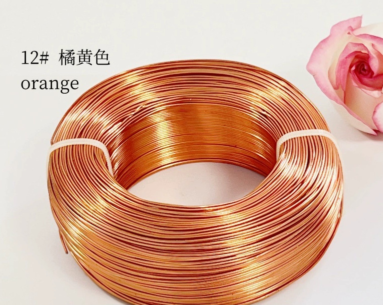Material de bricolaje hecho a mano para estudiantes de primaria de 1-3mm, hilo de aluminio de color, alambre de aluminio, artesanía, alambre de metal, alambre de hierro blando
