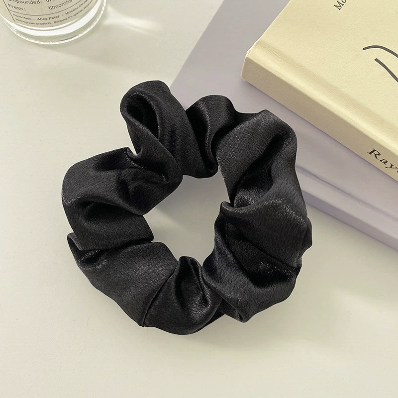 Ponytail Scrunchie Hair Rope, Satin French-Style, Simple Elegant Hair Accessory