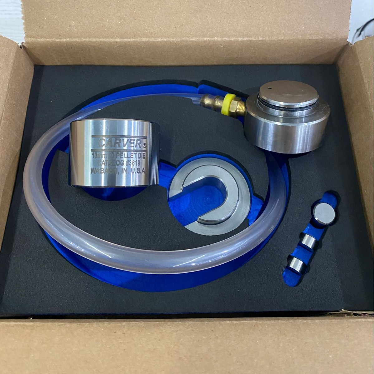 原装美国CARVER 压片机  锂电粉末压实密度测试专用模具#3619