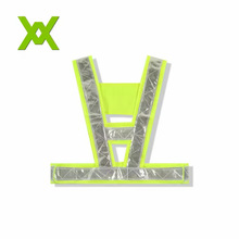 A字道路施工VEST PVC晶格背心 V字安全背心 反光马甲 PVC反光条