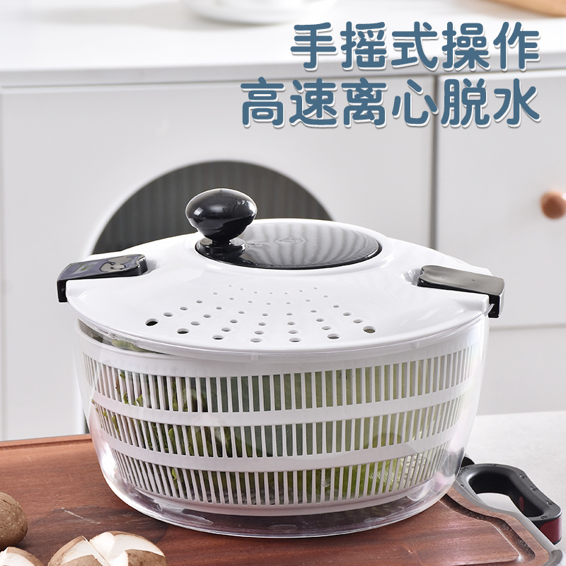 deshidratador de verduras de mano multifuncional comida de fitness ensalada de verduras secadora almacenamiento estratificado cesto de filtrado de drenaje
