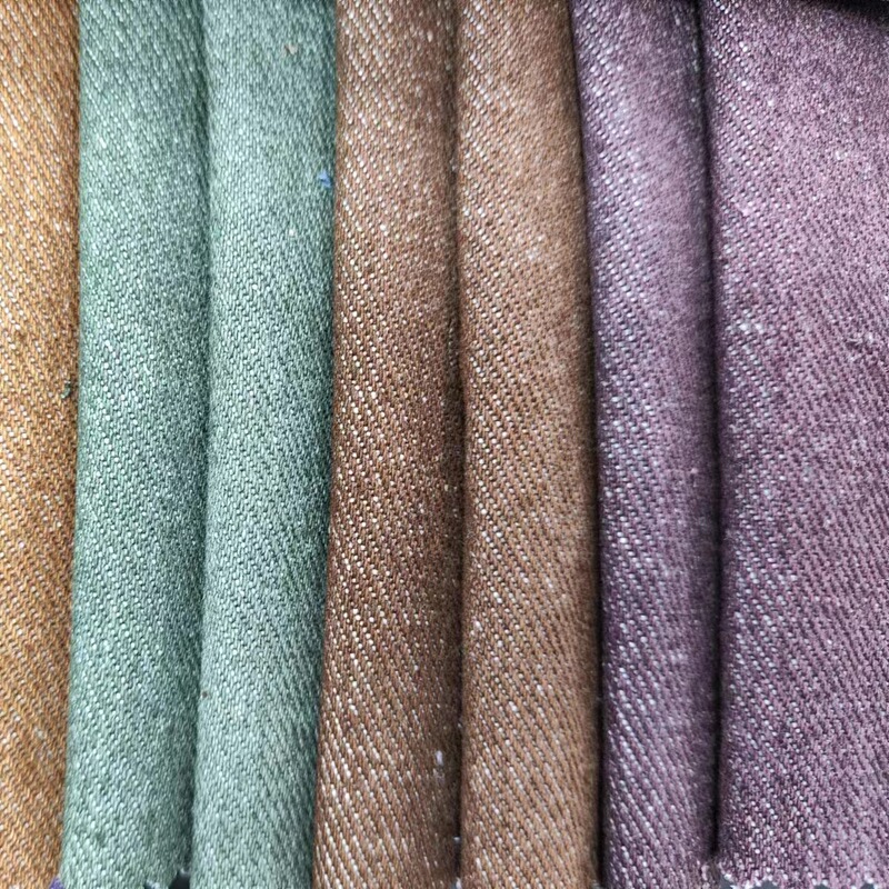 Hot Selling Colorful Denim Fabric 370g Non-Elastic Twill Denim Pants Jacket Autumn and Winter Fabric 98107001
