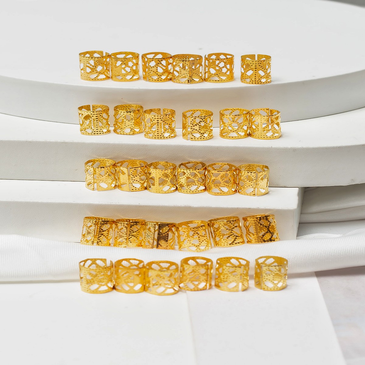 Europeo y americano sucio trenza joyería decorativa anillo de pelo accesorios sucio trenza pelo anillo hebilla oculta trenza sucio trenzado accesorios para el cabello para las mujeres