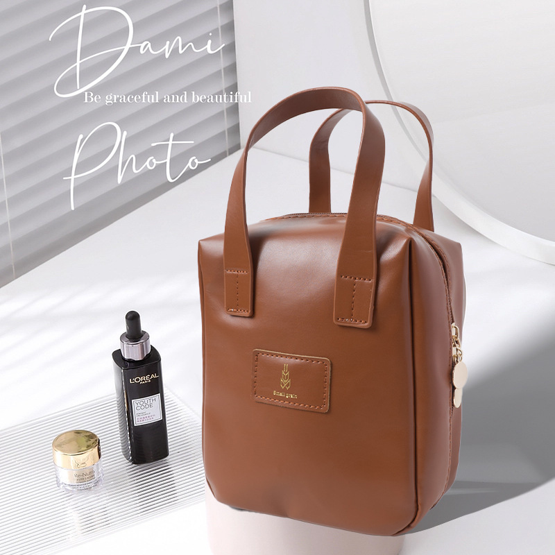 2024 Nueva bolsa de cosméticos engrosada bolsa de almacenamiento portátil de alta apariencia bolsa de lavado multifuncional portátil diaria