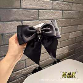 新款时尚百搭简约小众设计高级感发夹发饰头绳蝴蝶结轻奢0547