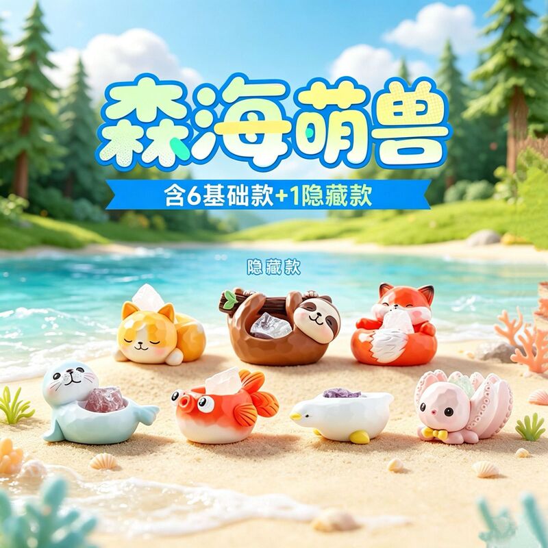 Xiaohongshu Hot-Selling Mori Cute Animal Crystal Blind Box Creative Desktop Decoration Crafts Gift Trendy Toys Wholesale Xiaohongshu Hot-Selling Mori Cute Animal Crystal Blind Box Creative Desktop Decoration Crafts Gift Trendy Toys Wholesale