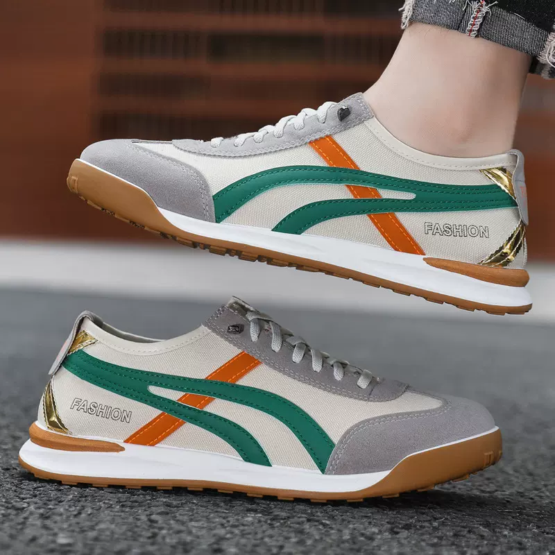 跨境潮款夏季休闲单鞋懒人一脚蹬运动透气软底板鞋潮流百搭阿甘鞋