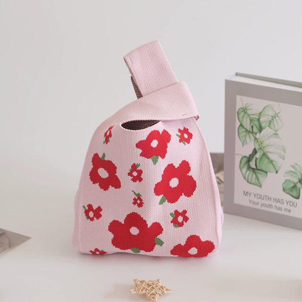 Red small floral-pink
