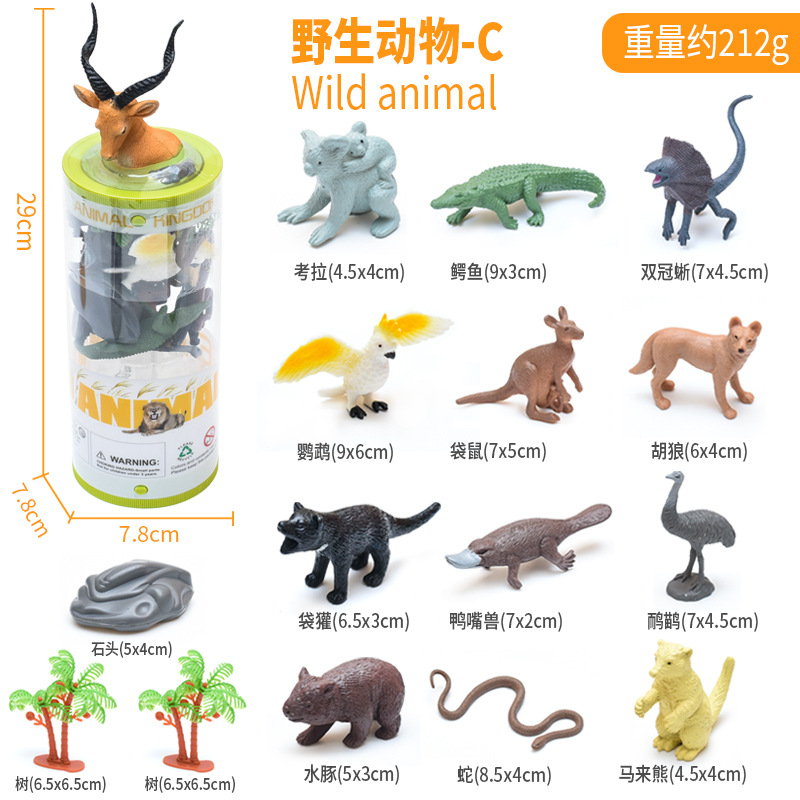 12 3 인치 단단한 호주 동물 C (PVC 배럴)