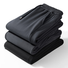 秋冬跨境运动裤男冬季长裤加肥加大厚款纯棉收脚男士宽松卫裤批发