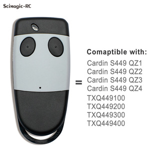 Cardin S449 QZ1 QZ2 QZ3 QZ4 remote control CARDIN garage door opener 433.9