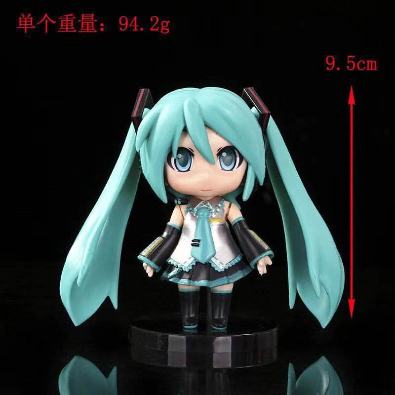 Q バージョンフィギュア初音ミク歌姫鏡音取り外し可能なモデル装飾品ケーキデコレーションミクアニメスポット卸売|undefined