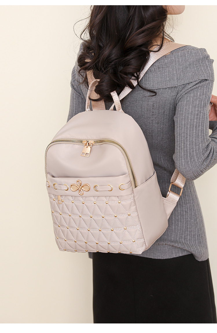 2024 New Oxford Cloth Backpack For Women Fashionable And Versatile Large Capacity Women's Leisure Travel Backpack_voghion.com