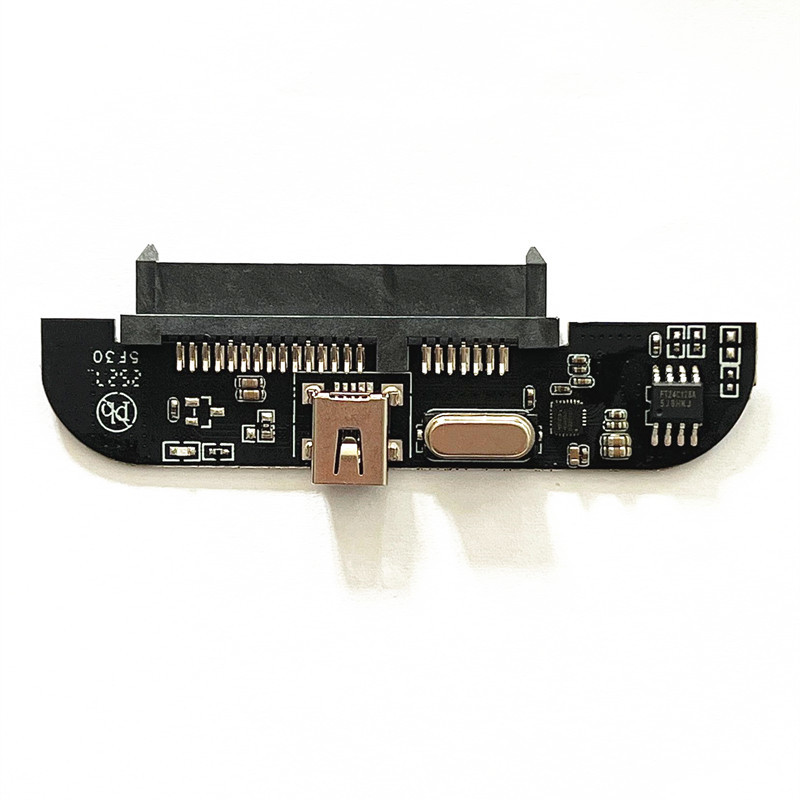 源头工厂2.5寸HS1619/JM20329 USB2.0转SAT硬盘盒易曲线板子PCBA