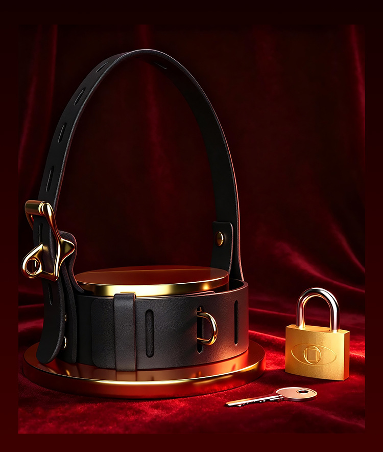 SM-Style Couple Bondage Kit with High Heels, PU Leather Restraints and Metal Clamps in Light Purple — detail image 29