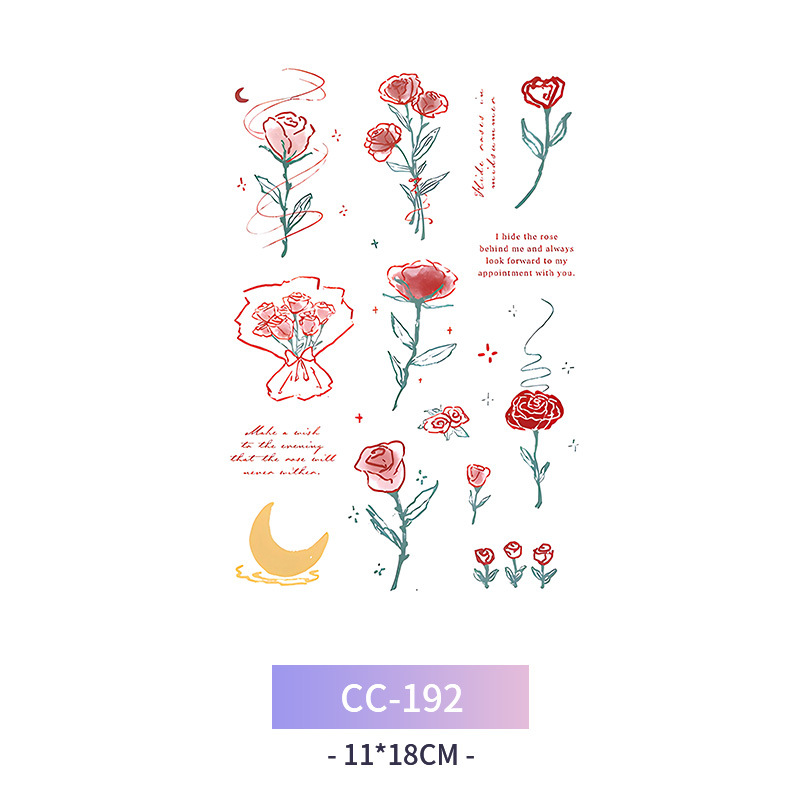 Transfronterizo en stock al por mayor de halloween colorido mariposa tatuaje pegatinas simulación sangrienta cicatriz pegatinas divertidas pegatinas impermeables