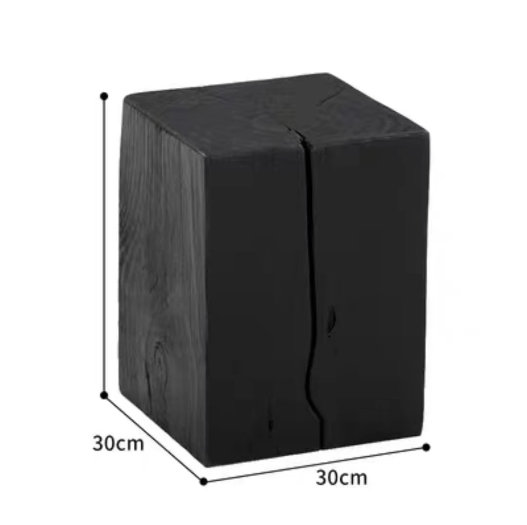 Taburetes de madera de tronco de alojamiento nórdico taburetes de madera maciza taburetes de asiento taburetes de madera maciza