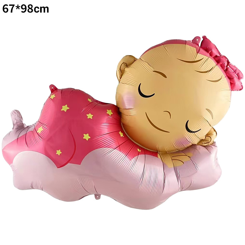 Nuevo chupete grande de forma especial transfronterizo, película de aluminio para bebés, globo, biberón, decoración de cumpleaños para bebés, revelación de género