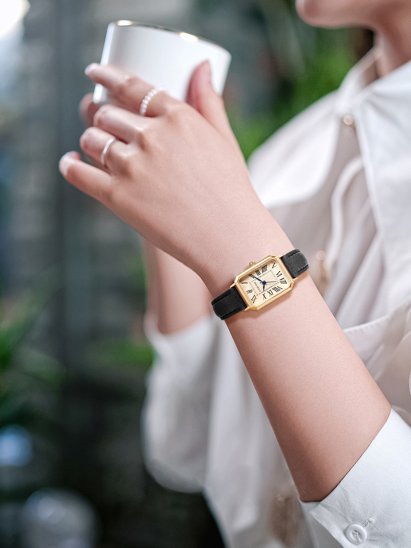 LUCKYFOX retro small dial women's watch new sports small rectangular watch simple daily quartz watch