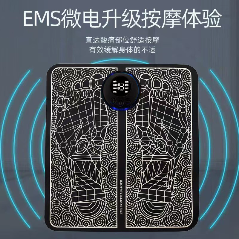Интеллектуальный EMS подошва стопы массажер импульсный иглоукалывание массажная наклейка USB зарядка стопы стопы массажер