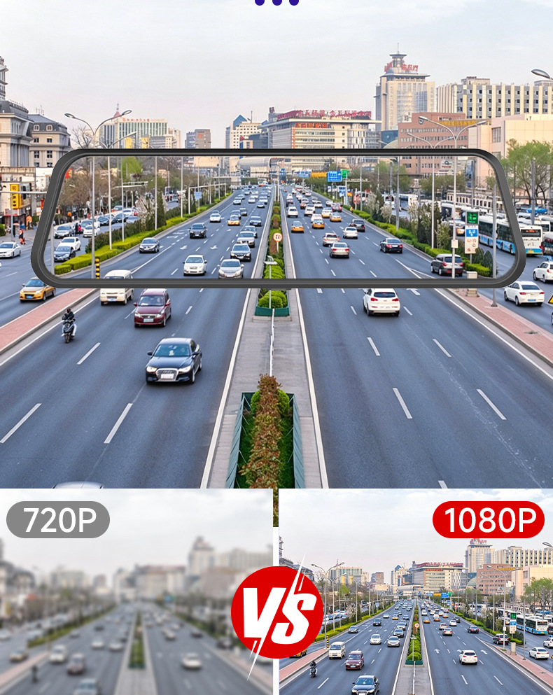Y2026 Driving Recorder 360 ° Mobile Phone-Connected Adas/Bsd Parking Monitoring 4K Four-Lens Electronic Radar Detector