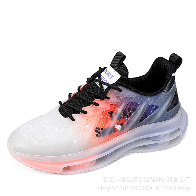 Otoño zapatos de los hombres de malla transpirable de moda todo partido casual juventud corriendo deportes de los hombres de altura oculta aumento de los zapatos de papá