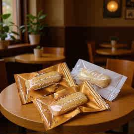 奶酥包装袋透明太妃糖网红烘培燕麦饼干袋子烘焙糯米船封袋礼品