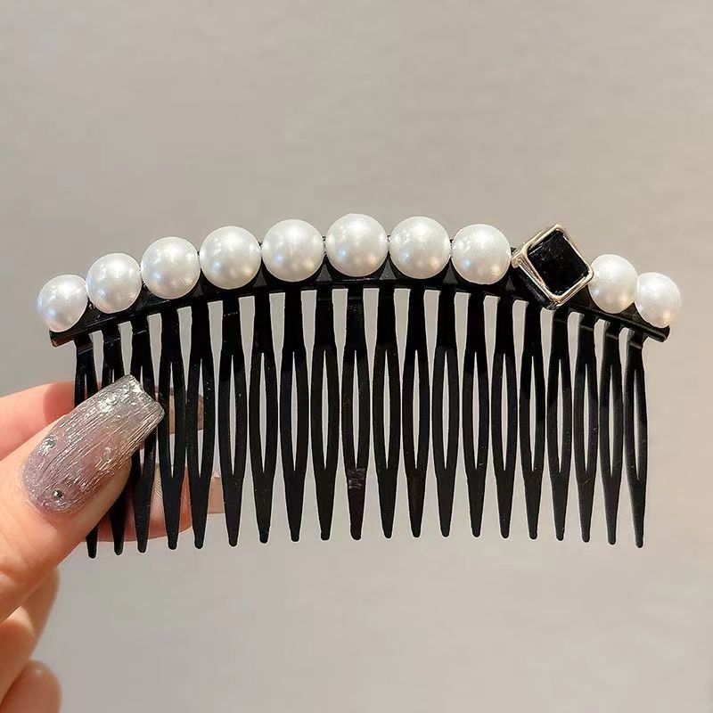 Peine Horquilla con Perlas de Plástico y Resina para Mujeres image 7