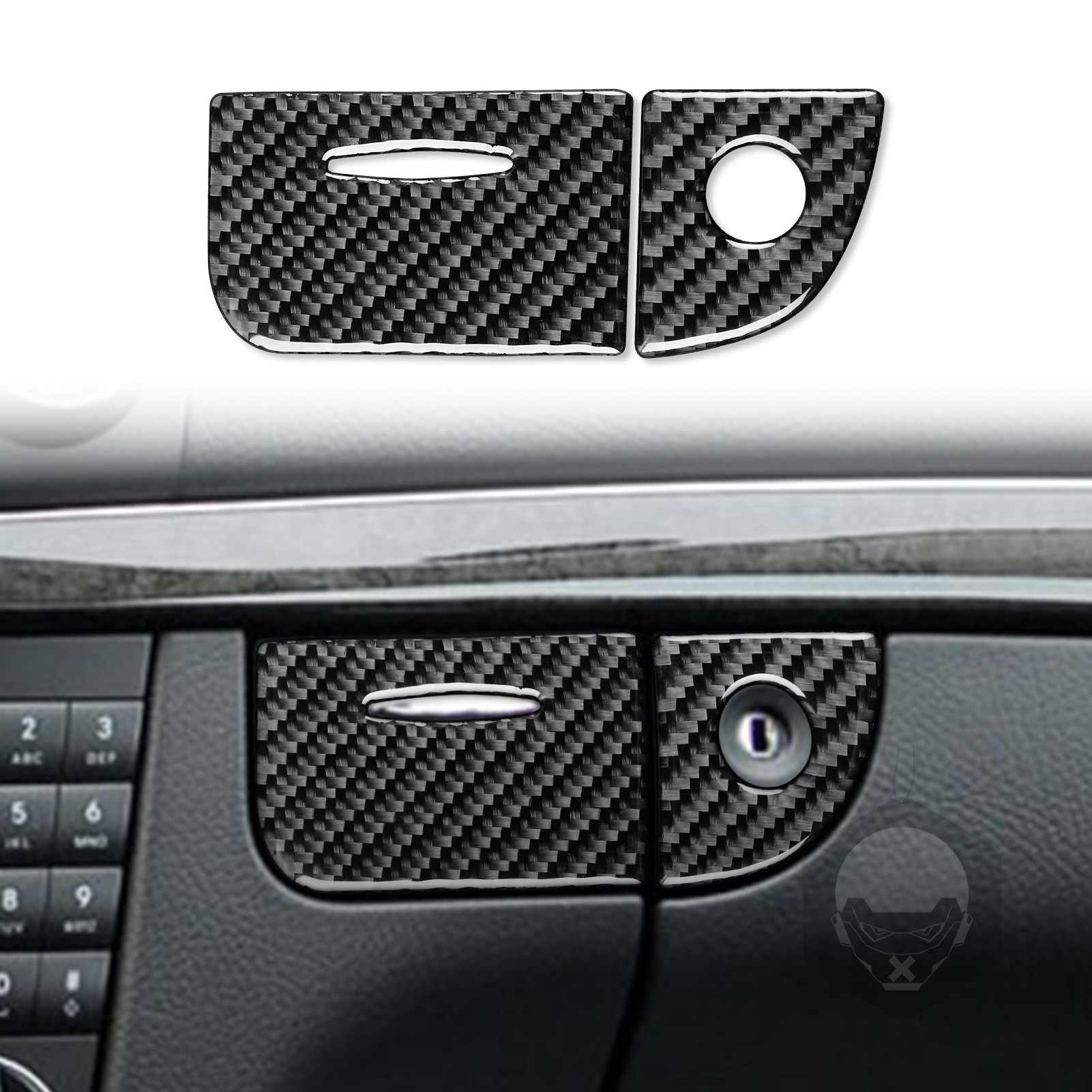 Mercedes W211 üçün karbon fiber saxlama qutusu