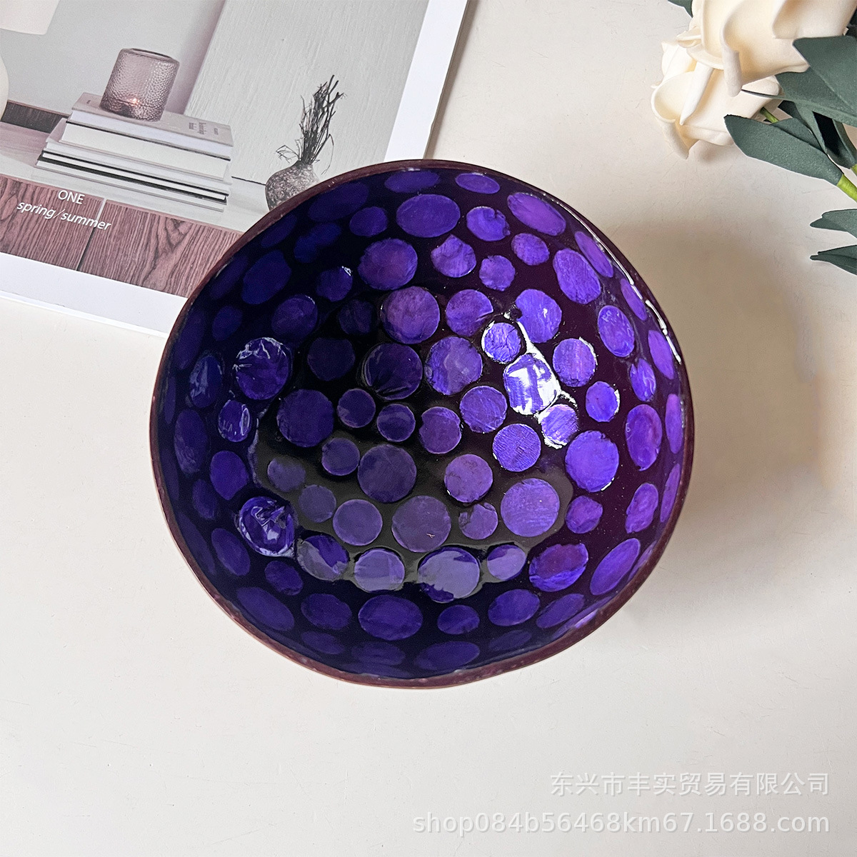 보라색 버블 스타일