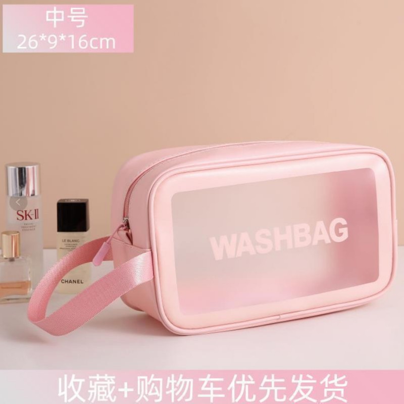 Internet celebridad húmeda y seca separación bolsa de cosméticos mujer PVC impermeable gran capacidad bolsa de almacenamiento viaje multifuncional bolsa de lavado bolsa