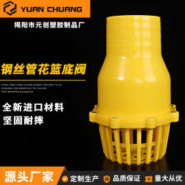 花篮头止回阀2/2.5/3/4寸底阀进水莲蓬头逆止抽水泵汽油抽水机