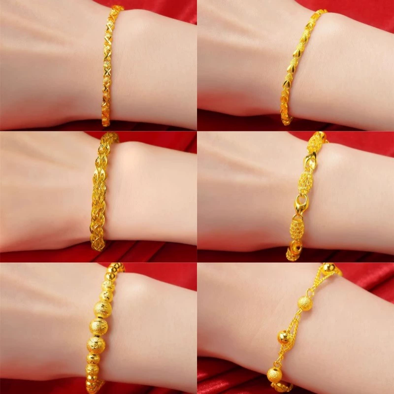 Xiaohongshu Стиль Браслет с хвостом Феникса Полый браслет-фонарь Женский универсальный браслет с золотой рыбкой Имитация золота Розовый браслет Оптовая продажа