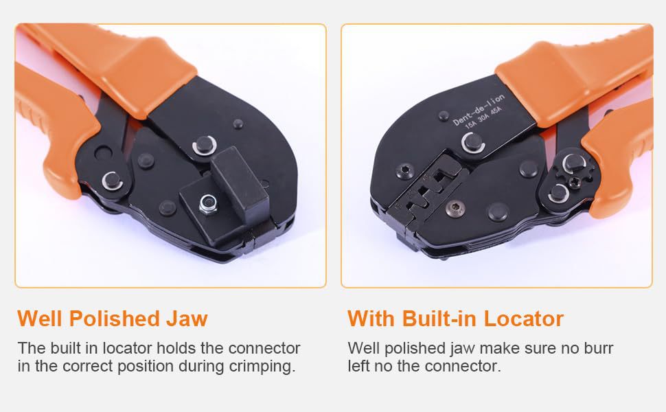 Manuelle Crimpzange mit Ratsche für 15 A 30 A 45 A Anschlüsse