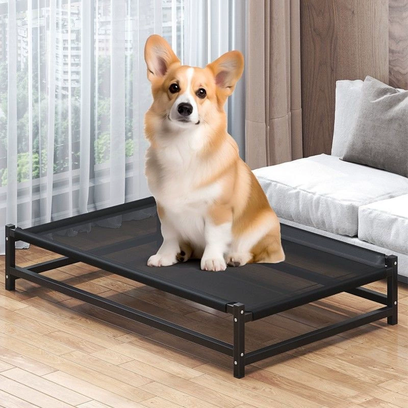 Кемпинговая кровать для собак с утолщенной будкой, съемная и моющаяся, подходит для всех сезонов, влагостойкая охлаждающая кровать для маленьких и больших собак.