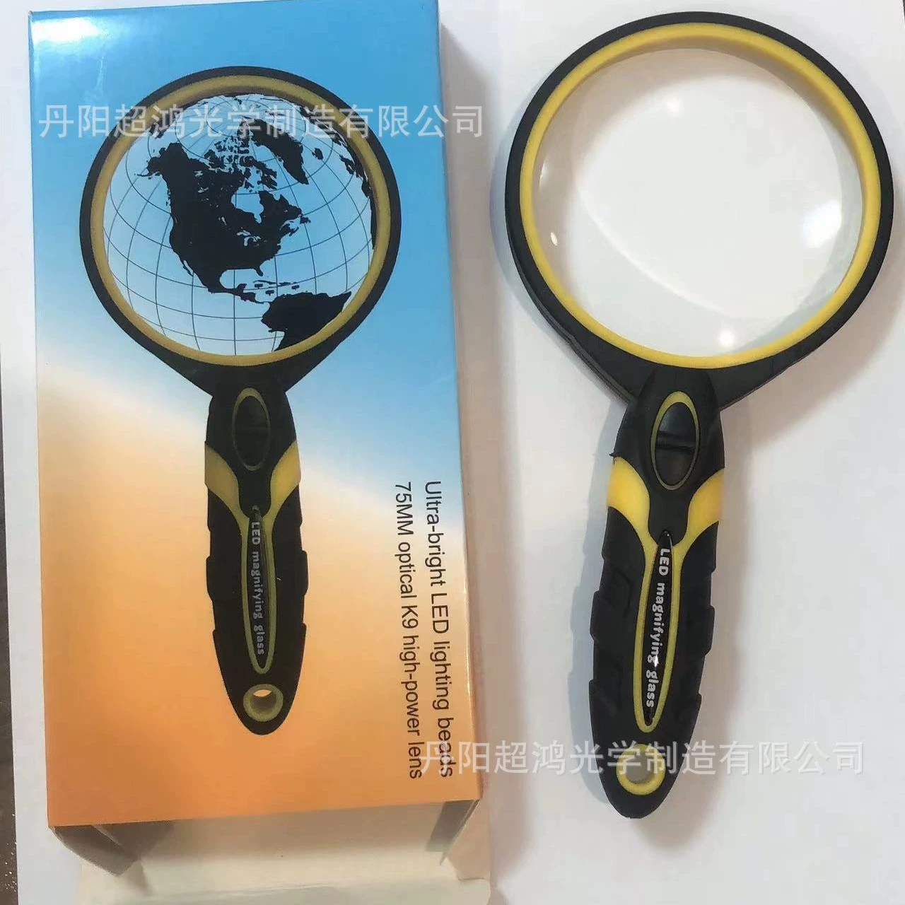 75MM двухцветный CH2050 новый второй поколения с лампой резиновая лупа оптическое стекло линзы HD для чтения