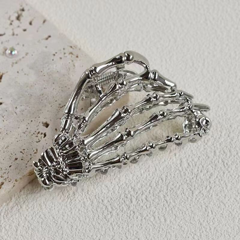 Halloween Festival Spider Web Pattern Halloween Streetwear Women's Spider Web Metal Hair Claws