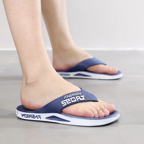 New style flip-flops for men summer casual Korean style soft-soled non-slip simple men's outer wear beach flip-flops for men