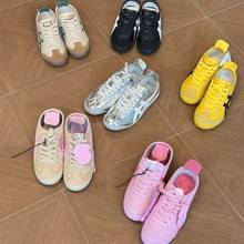 莆田鬼冢虎Mexico Deluxe 66 皮面手工休闲板鞋复古荔枝纹女板鞋