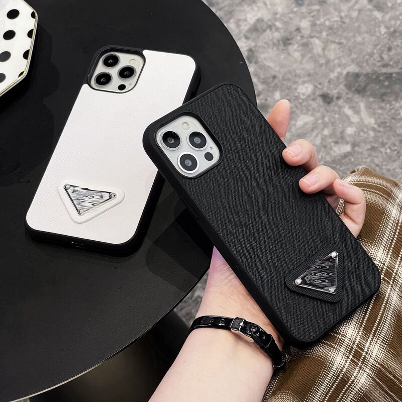 Fashionable Brand Apple 17 Mobile Phone Case Letter Triangle Logo Iphone14Pro Protective Cover Suitable for 13Promax Big Brand
