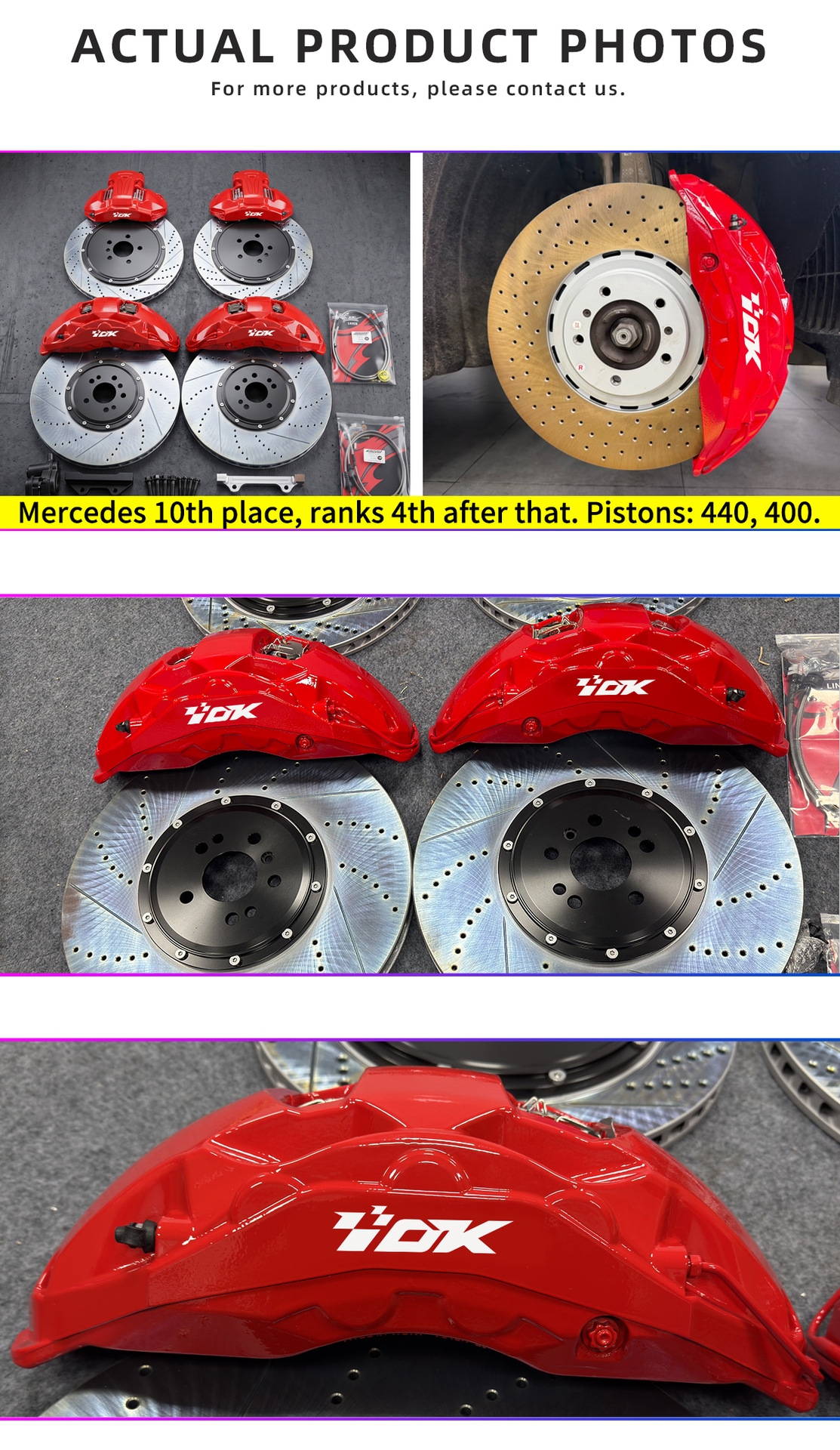 Suitable for Ford Everest F150 Ranger 10-piston 412/420/440mm brake calipers