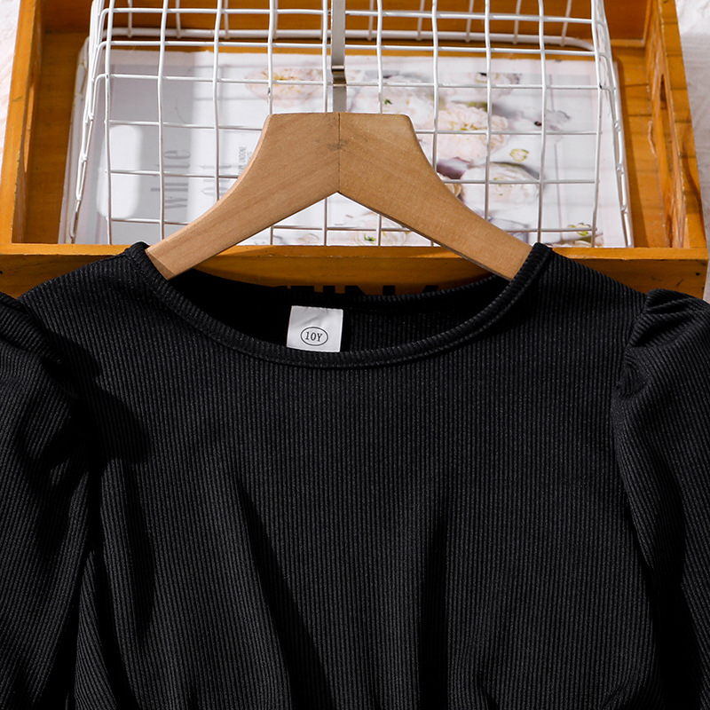 Mädchen Langarm Kleid Mit Blumenmuster Für Den Herbst_voghion.com