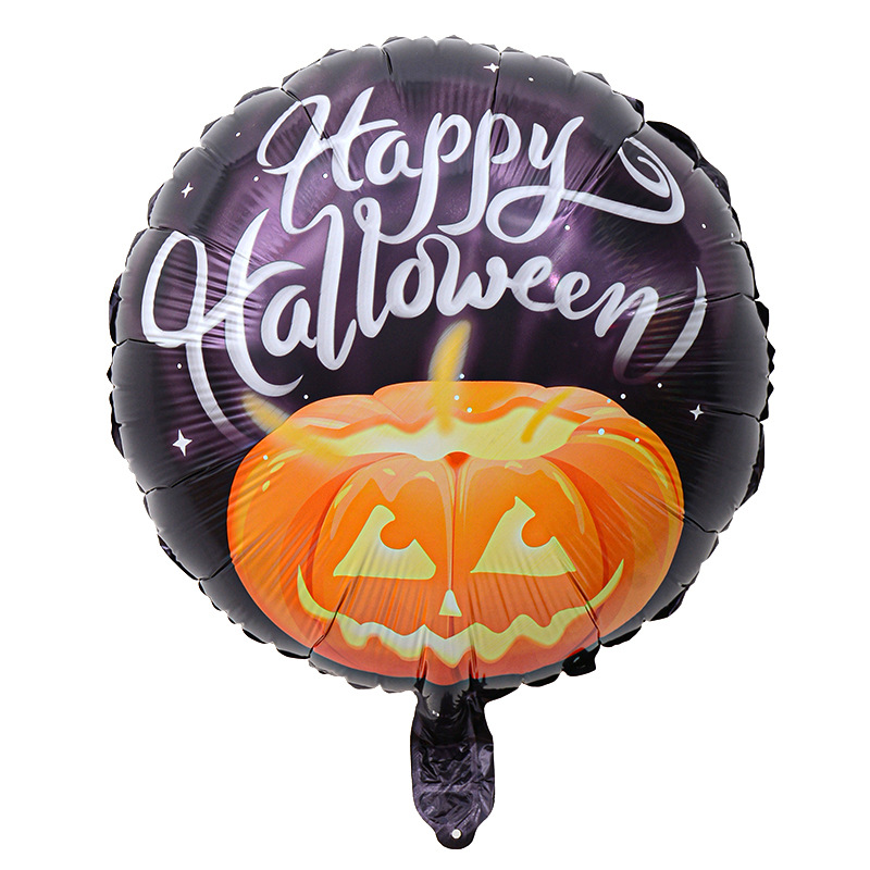 Comercio exterior 18 pulgadas Halloween película de aluminio globo festival fantasma calabaza calavera fantasma tema fiesta arreglo globo al por mayor