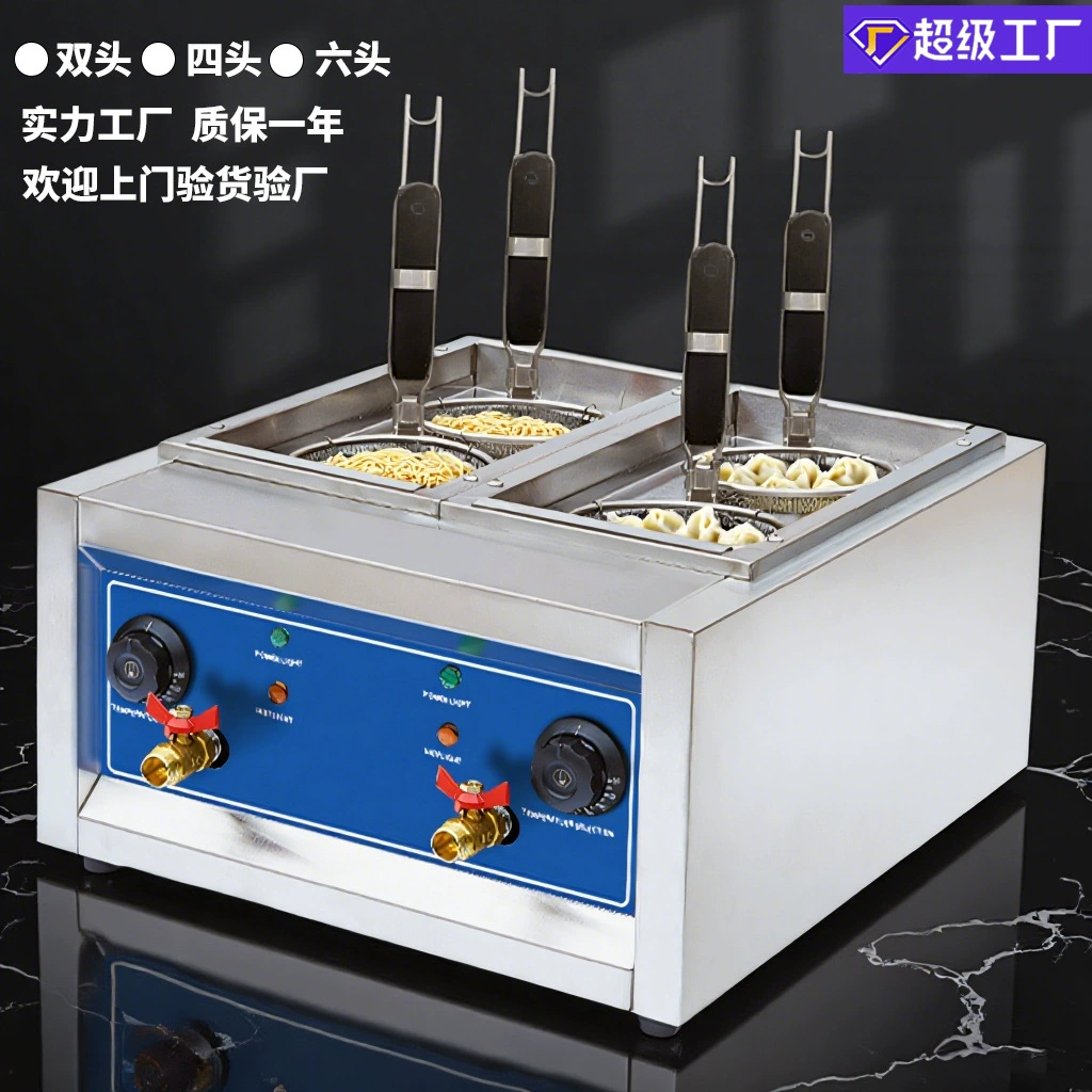 Многофункциональная плита для приготовления лапши, коммерческая кастрюля для приготовления лапши, электрическая плита для приготовления горячего супа, настольная машина для приготовления лапши, небольшое оборудование для приготовления лапши с четырьмя отверстиями