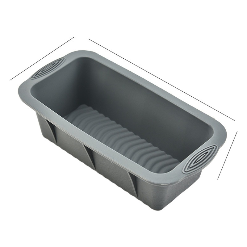 Fabricante en stock silicona placa rectangular molde de pastel hogar pan de grado alimenticio molde tostadas molde para hornear herramienta