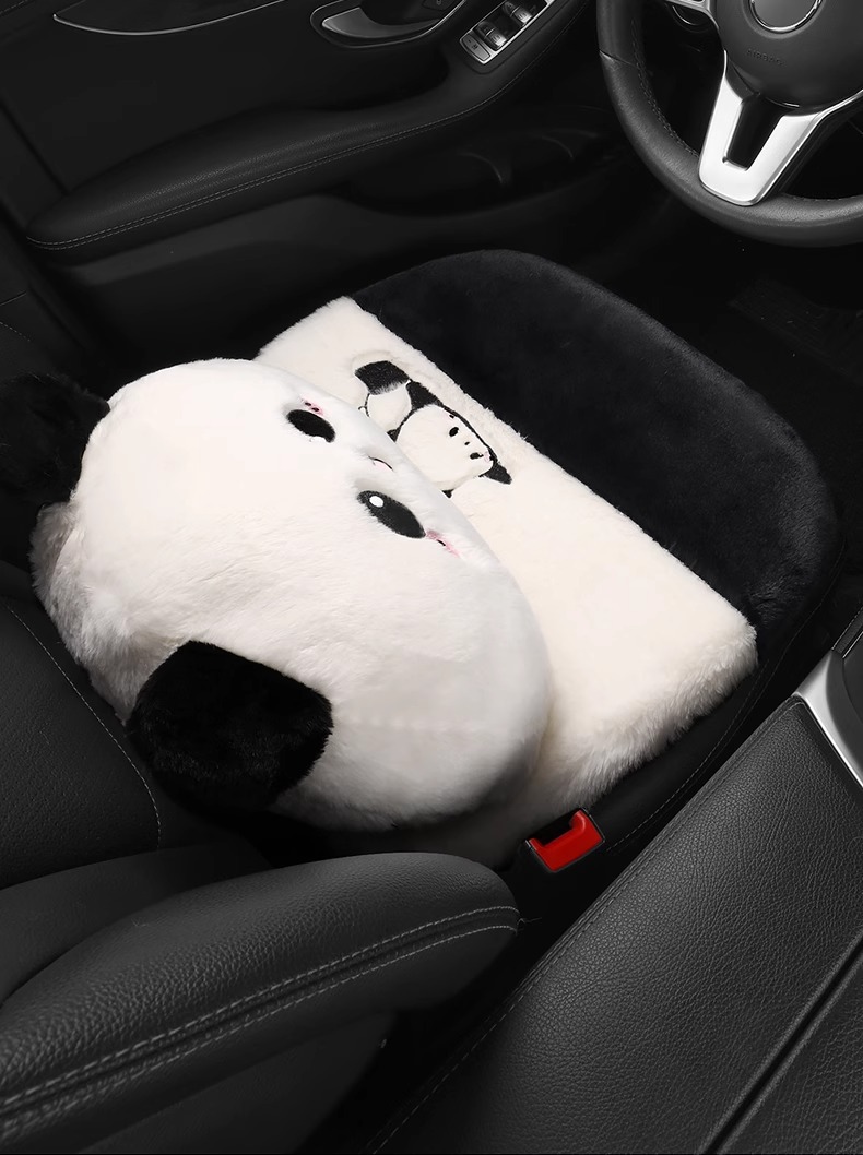 Car Cushion Winter Plush Advanced Sense Car Short Plush Cartoon Plush Driving Elevated Main Driving Rabbit Hair